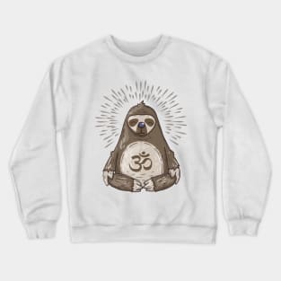 Meditating Sloth. Enlightment Tee. Crewneck Sweatshirt